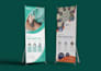 create retractable roll up banner x banner or signage design